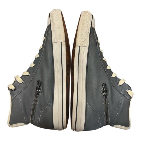 Converse X John Varvatos Zip Around Gray/Cream Leather HiTop Sneaker Men… - Picture 5 of 13